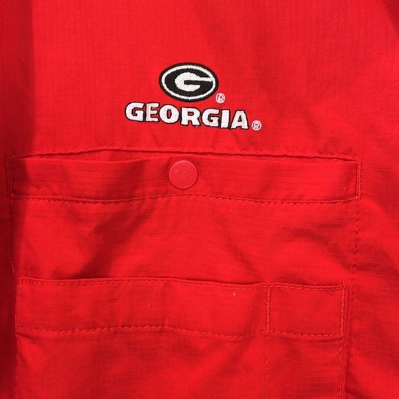 Columbia Univ Georgia Men's PFG Tamiami™ Short Sleeve Fishing Shirt Size XL - Picture 8 of 12
